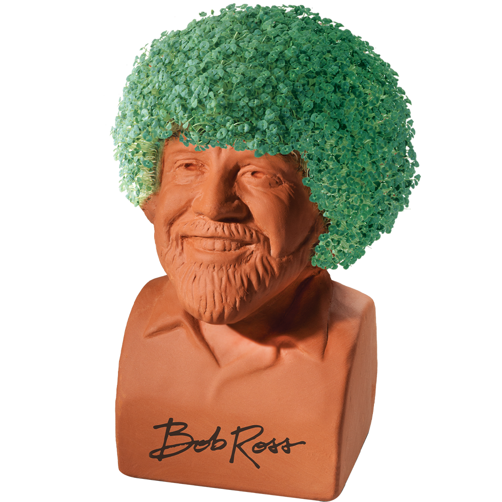 bob ross plant pot As Seen on TV Chia Pet Bob Ross Planter