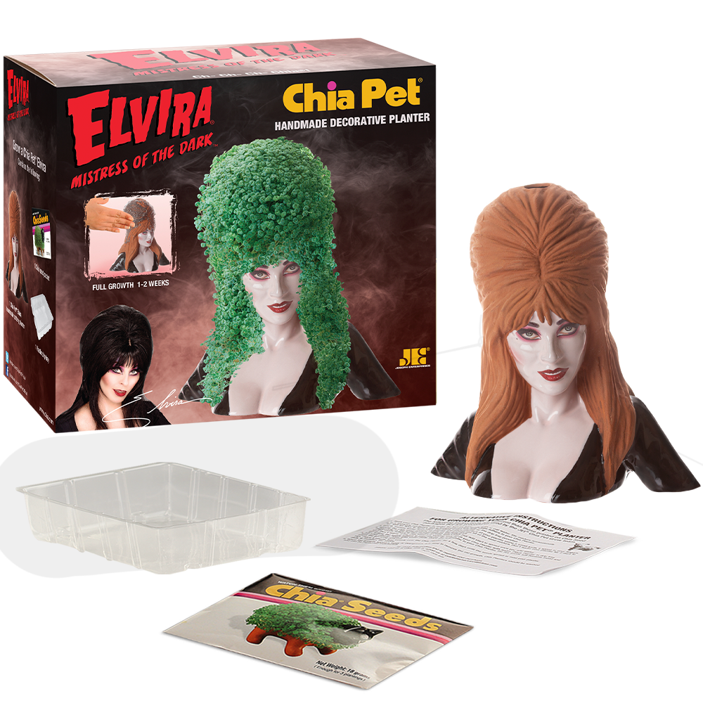 Elvira Mistress of the Dark™ Chia Pet® - Chia.com