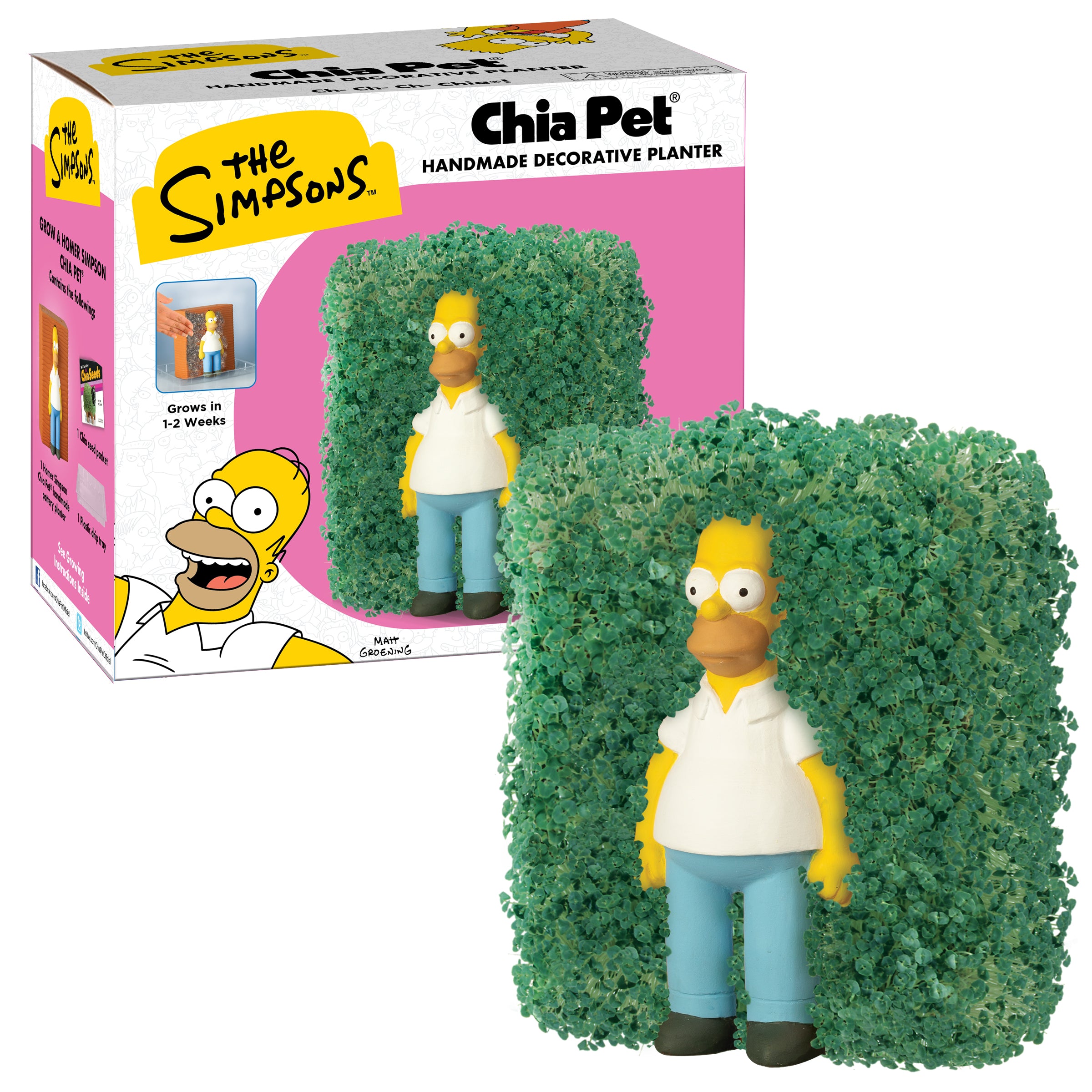 chia seeds planter The Simpsons Homer Chia Pet