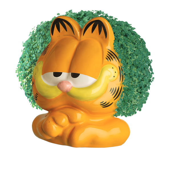 chia pet planter decorative indoor garden flower ceramic pot JEI Chia Pet Garfield Action Figure