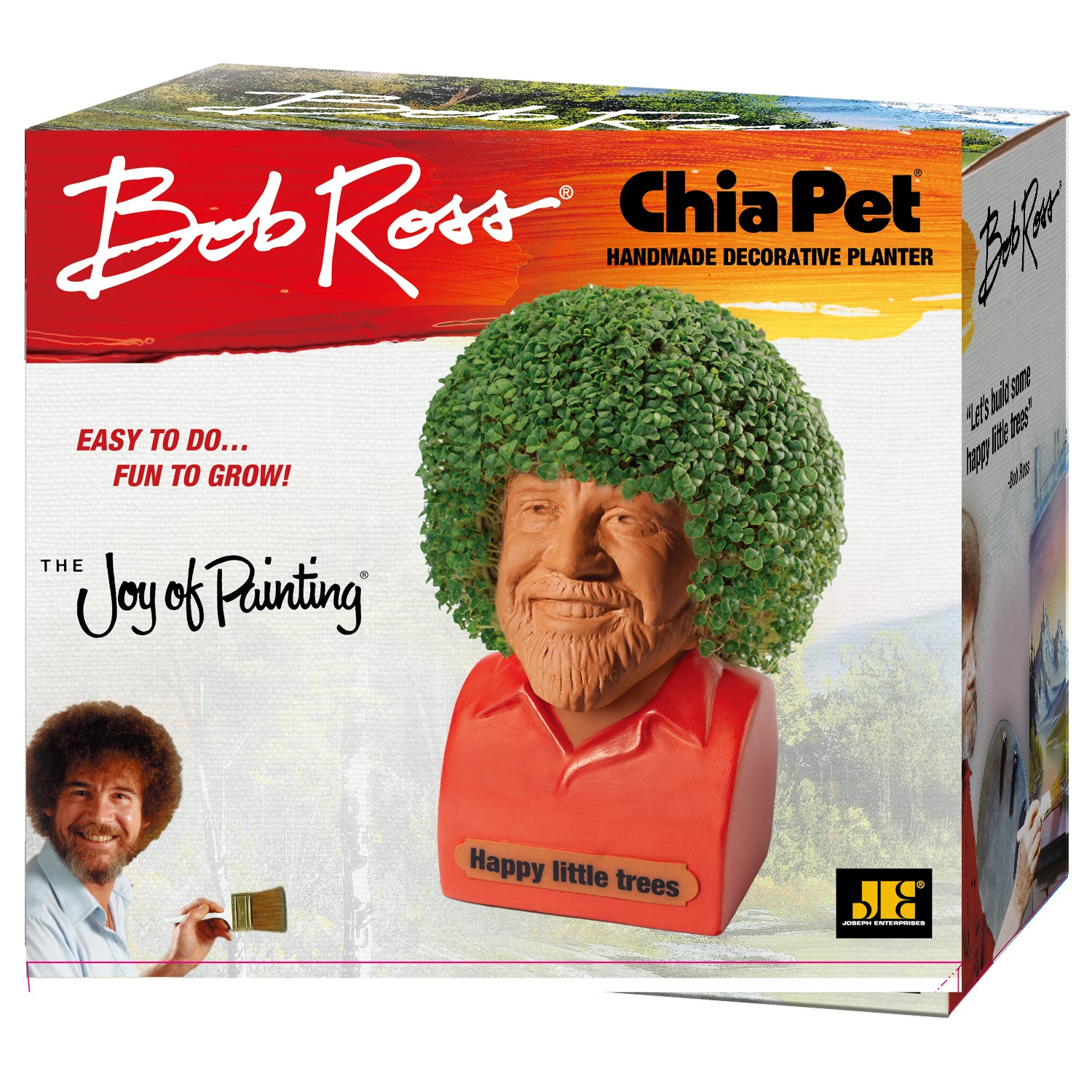 Bob Ross® with Red Shirt Chia Pet®
