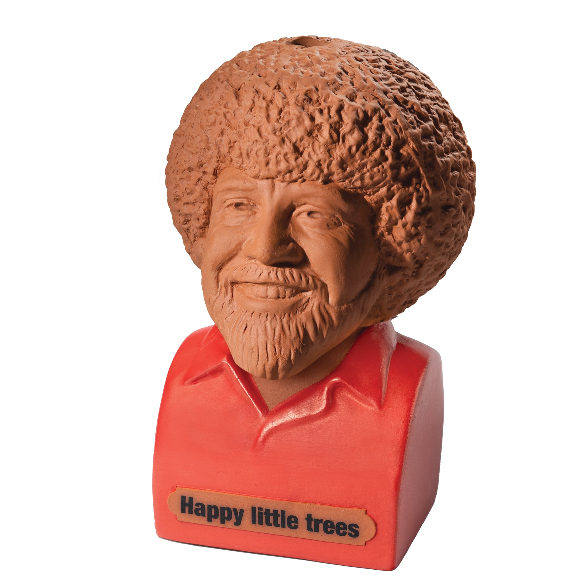 Bob Ross® with Red Shirt Chia Pet®