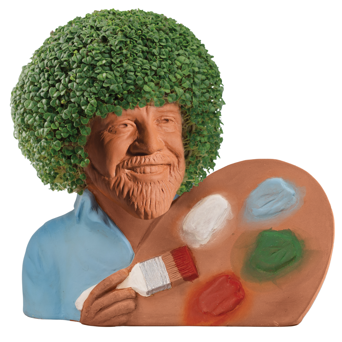 Bob Ross® with Paint Palette Chia Pet®