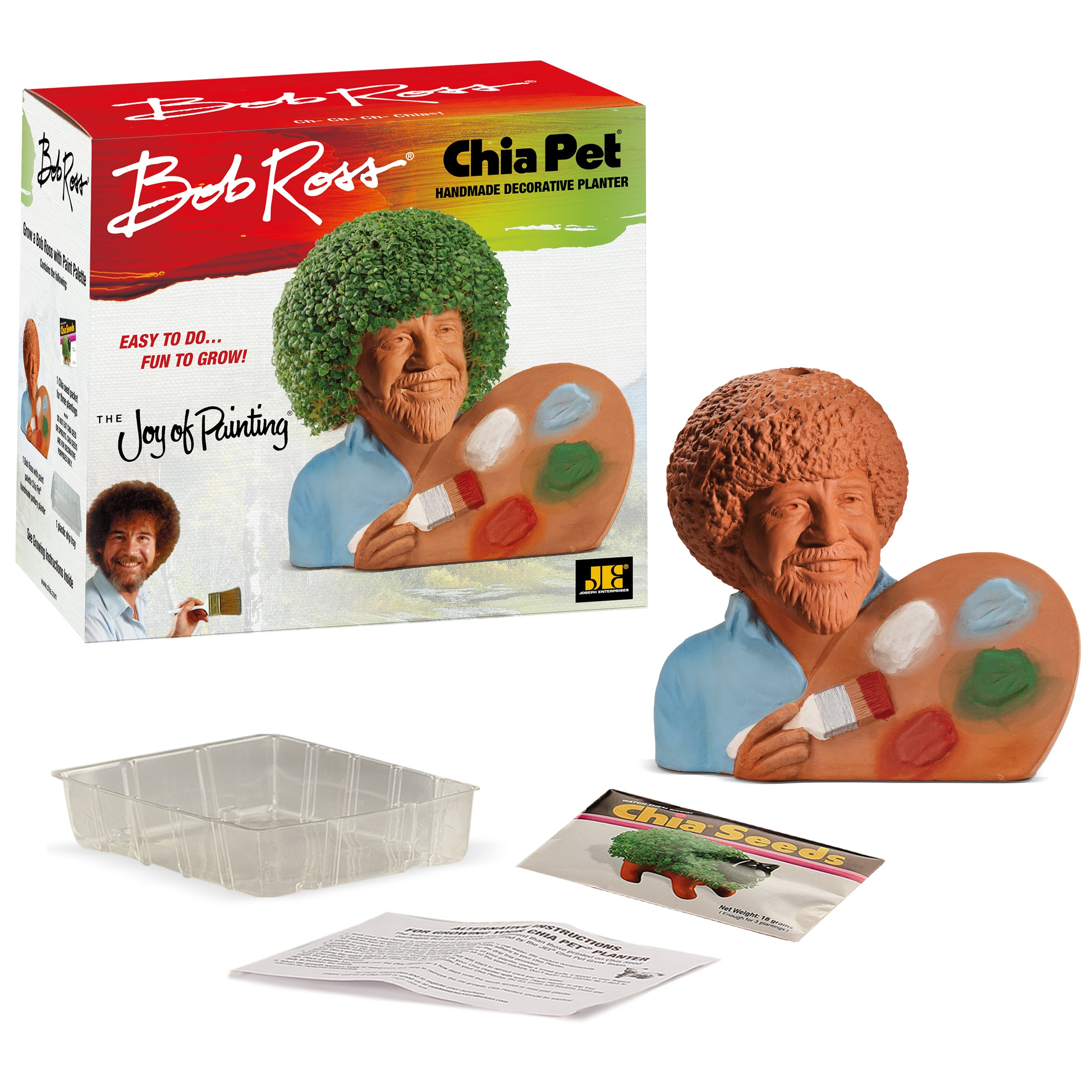Bob Ross® with Paint Palette Chia Pet®