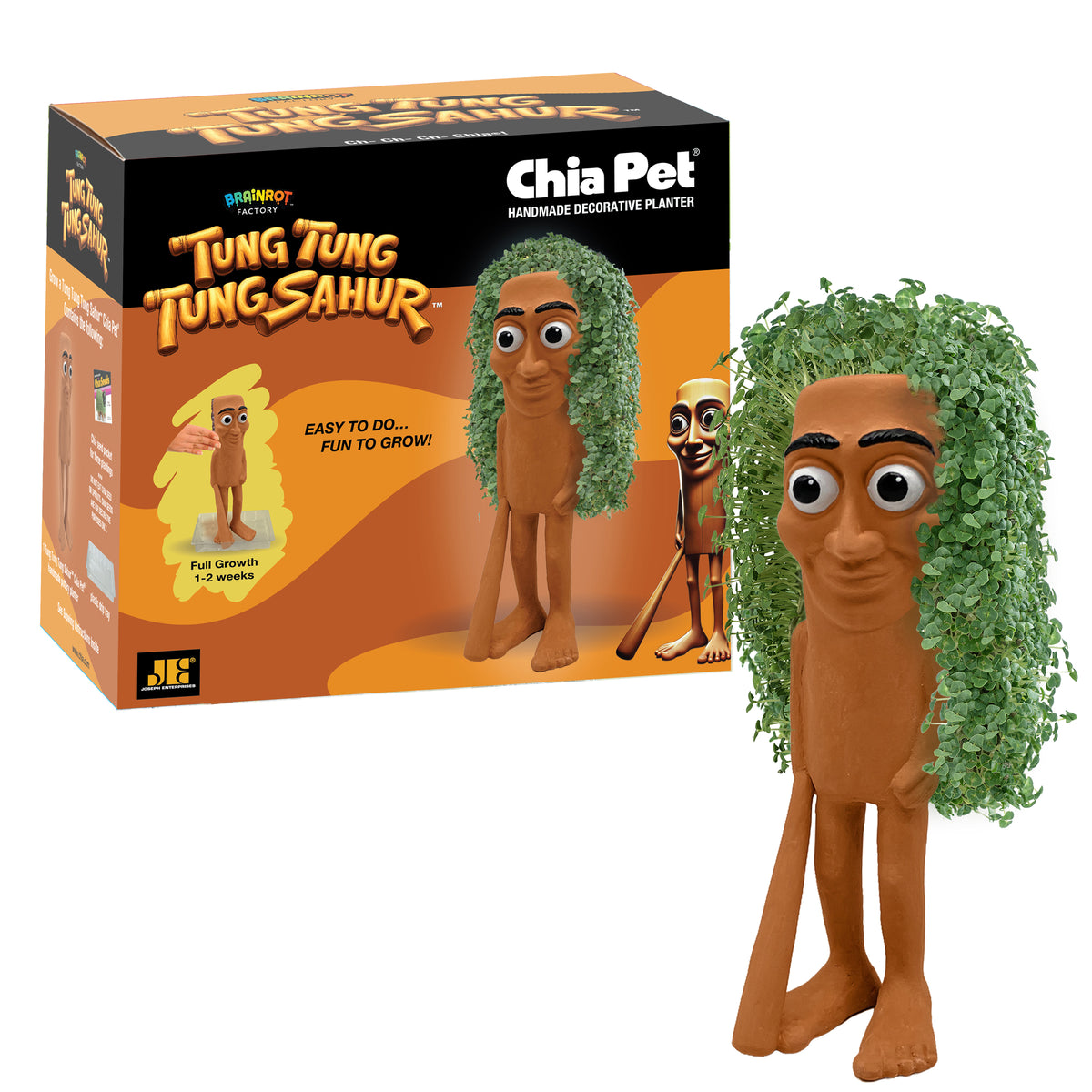 Brainrot Factory - Tung Tung Tung Sahur™ Chia Pet® (PRE-ORDER)