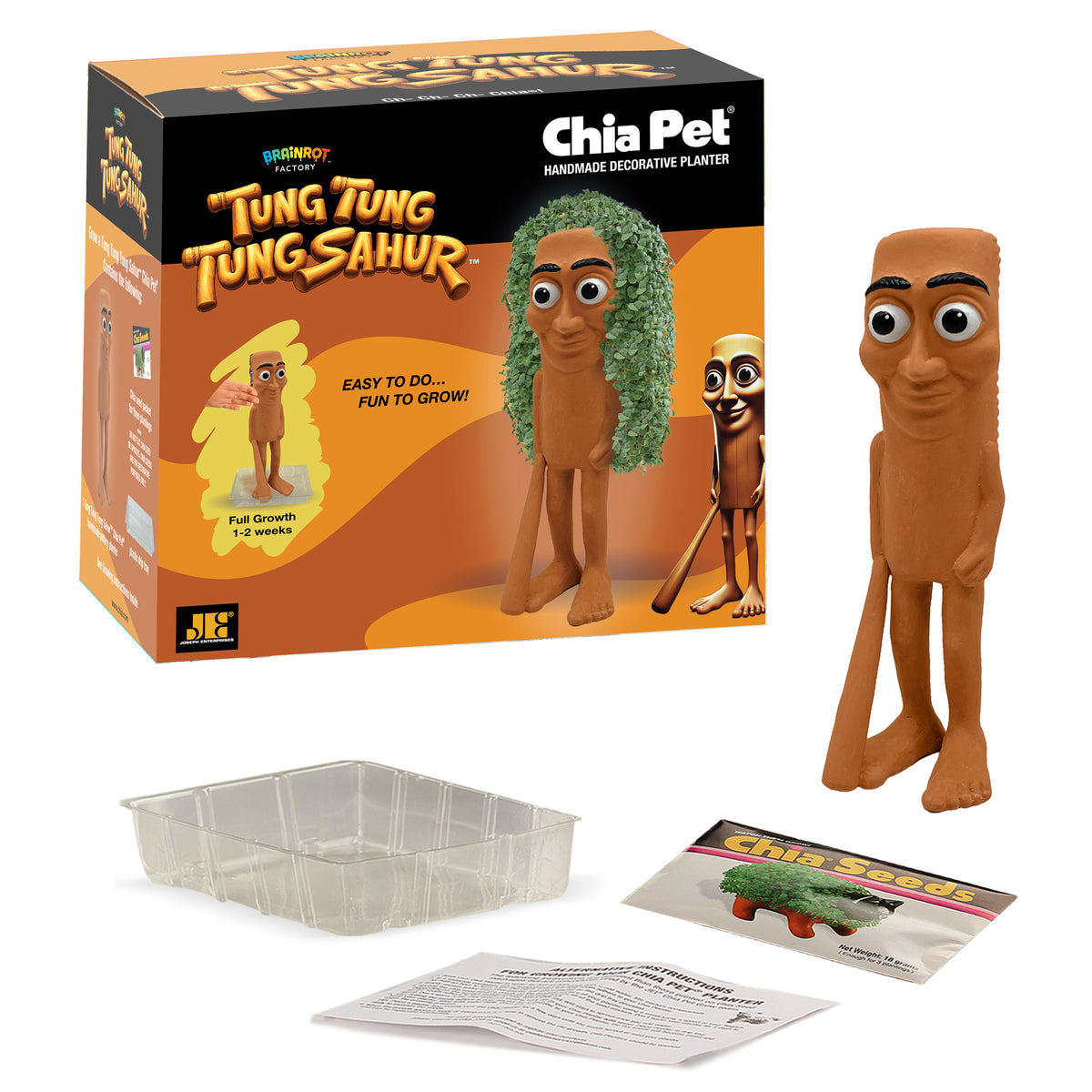 Brainrot Factory - Tung Tung Tung Sahur™ Chia Pet® (PRE-ORDER)