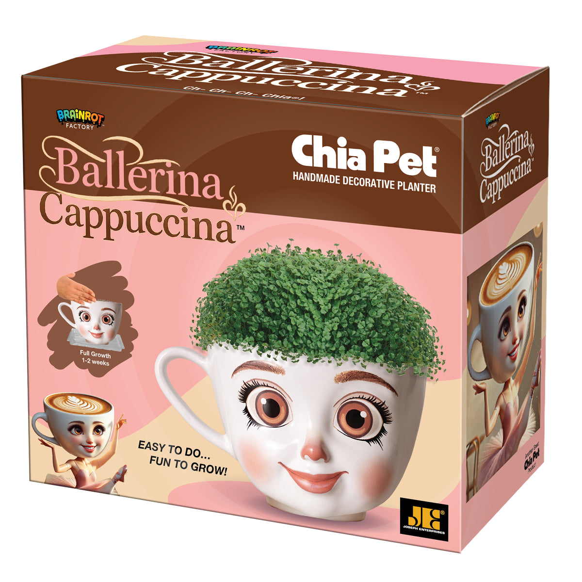 Brainrot Factory - Ballerina Cappucina™ Chia Pet® (PRE-ORDER)