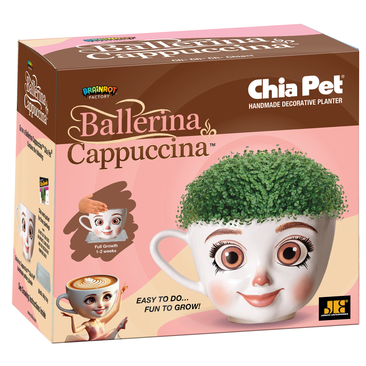Brainrot Factory - Ballerina Cappucina™ Chia Pet® (PRE-ORDER)