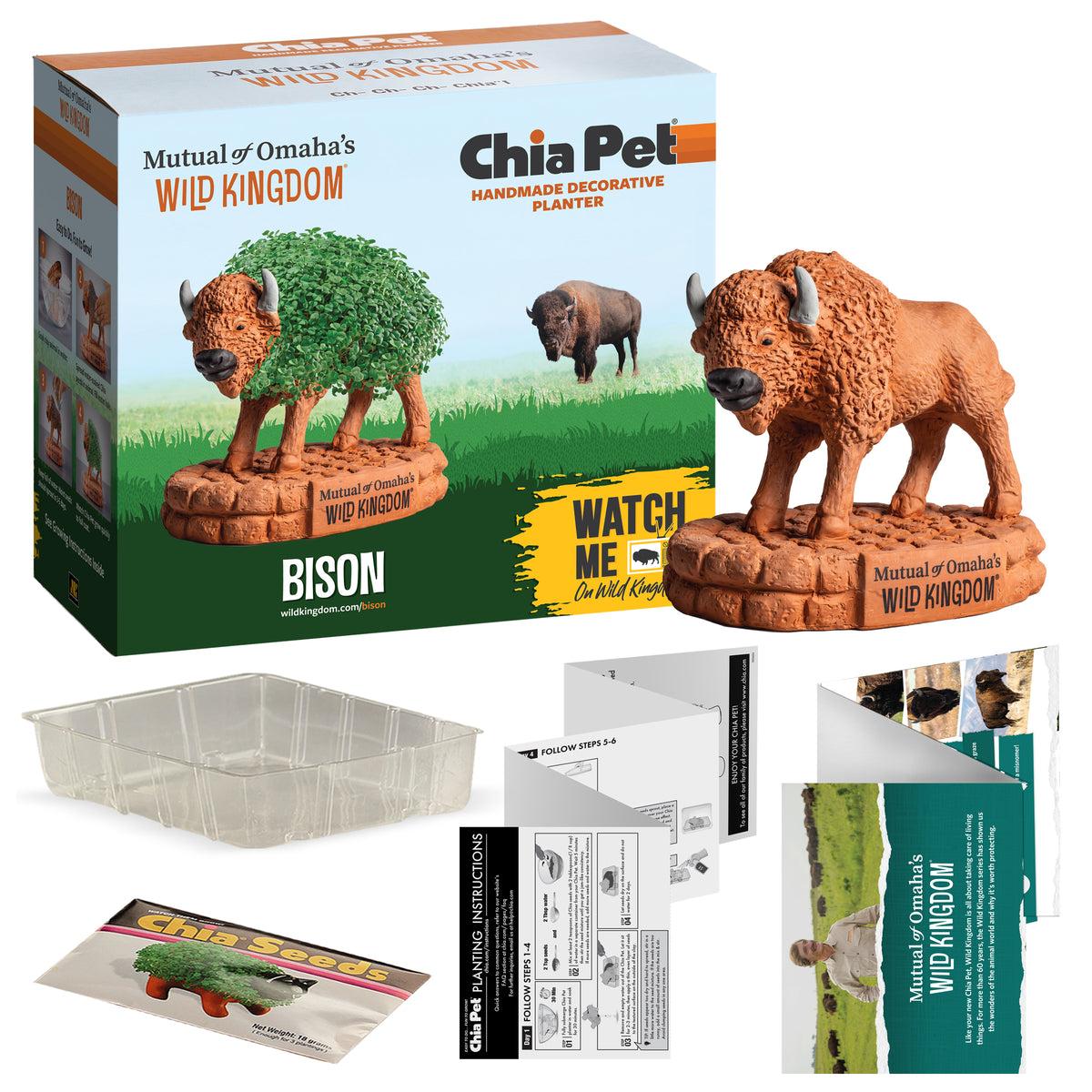 Mutual of Omaha's Wild Kingdom® Bison Chia Pet® (PRE-ORDER)