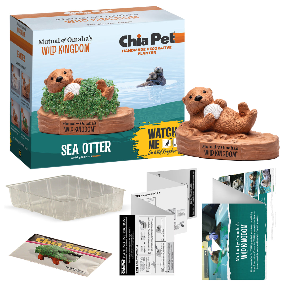 Mutual of Omaha's Wild Kingdom® Sea Otter Chia Pet® (PRE-ORDER)
