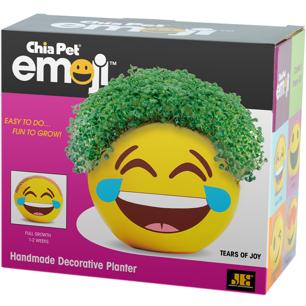 Emoji Tears of Joy Chia Pet® - Chia.com