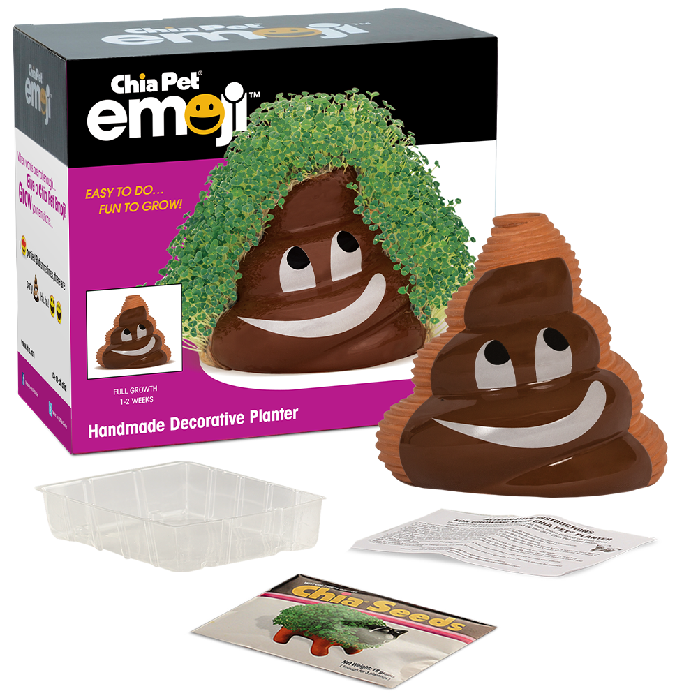 Emoji Poopy Chia Pet® - Chia.com