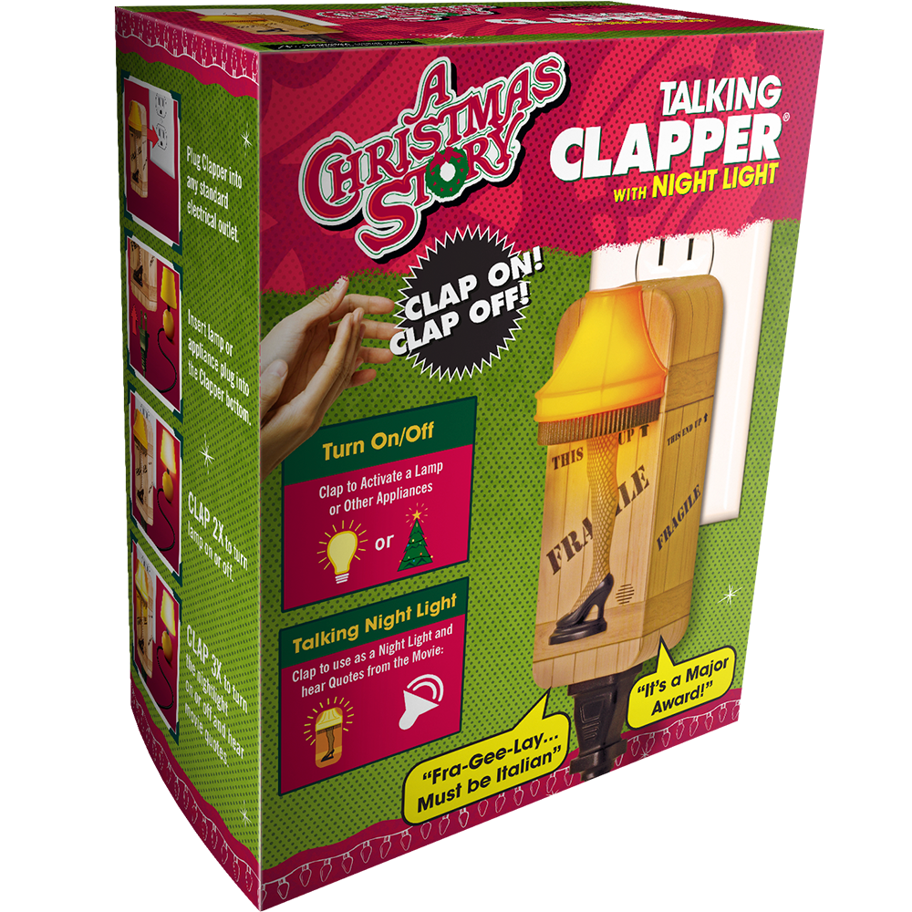 A Christmas Story Talking Clapper® with Night Light - Chia.com