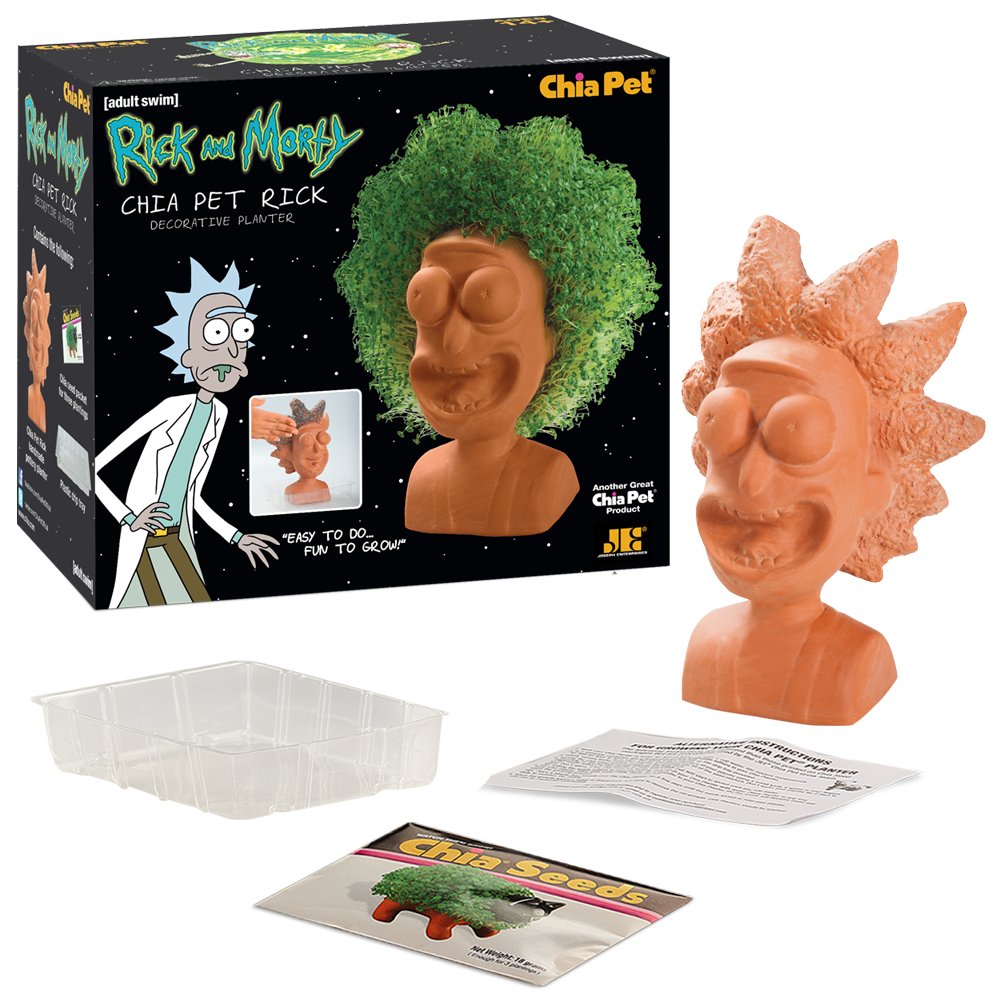 rick and morty plant pot Chia Pet Rick ('Rick and Morty')