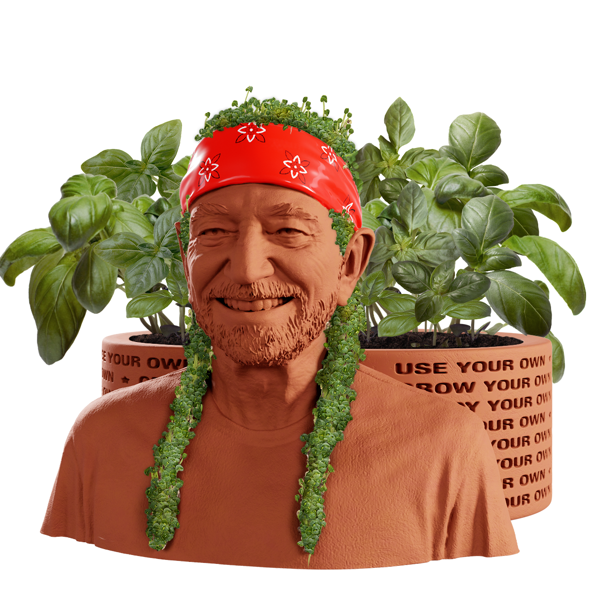 Willie Nelson Chia Pet® Herb Planter - Chia.com