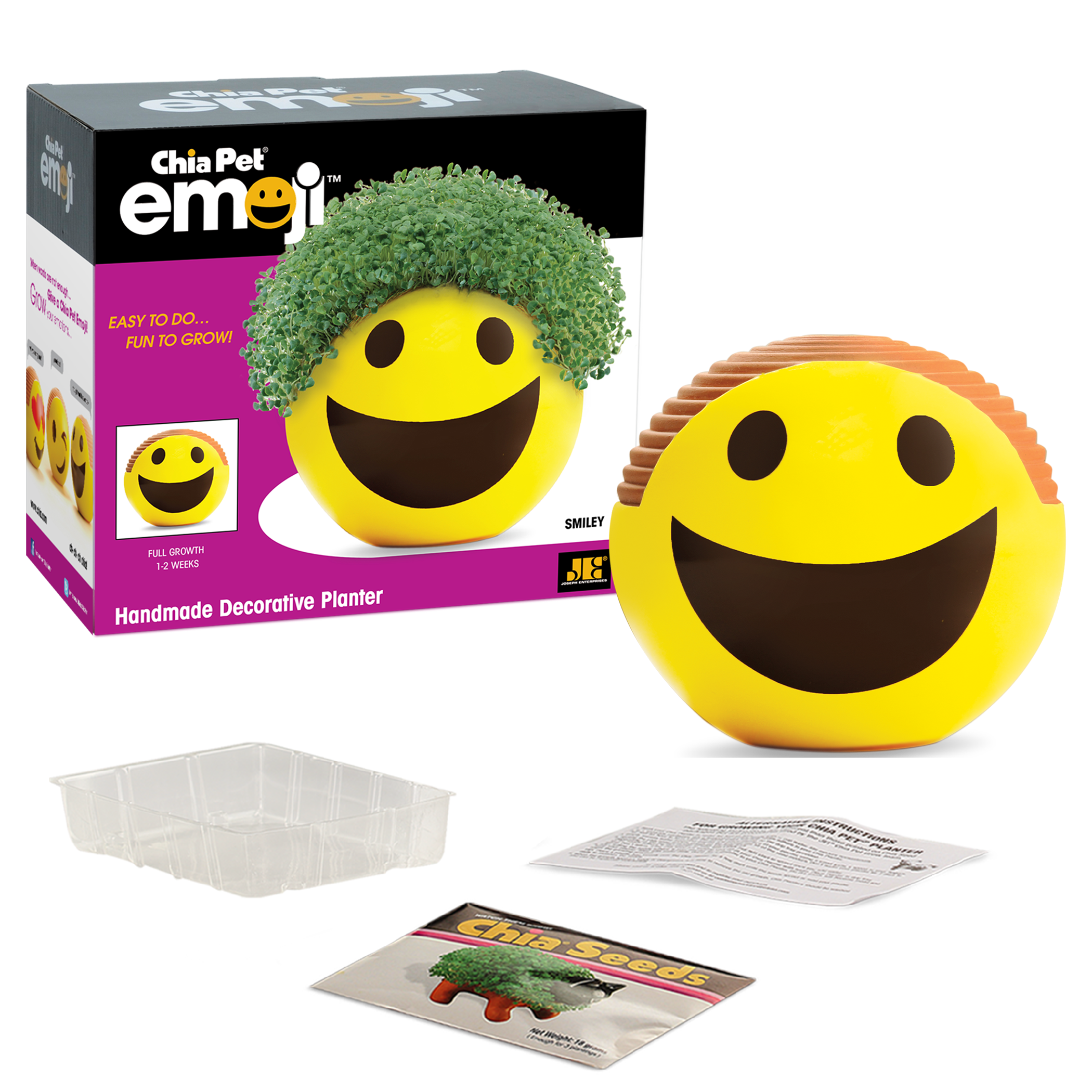 Emoji Smiley Chia Pet® - Chia.com