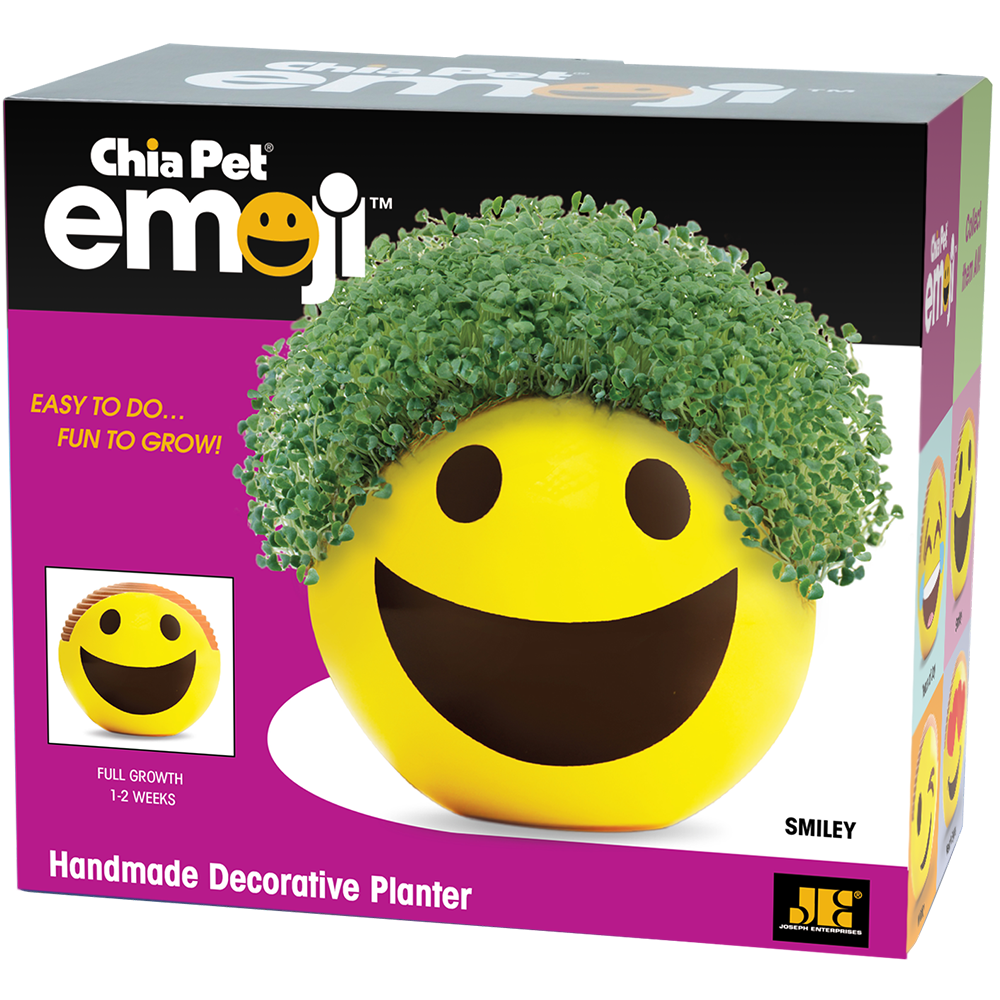 Emoji Smiley Chia Pet® - Chia.com