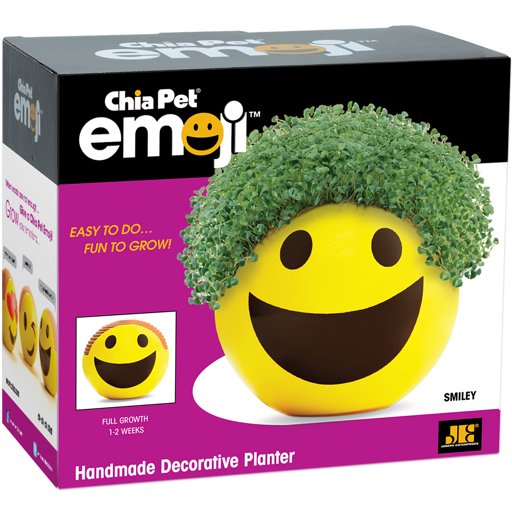 Emoji Smiley Chia Pet® - Chia.com