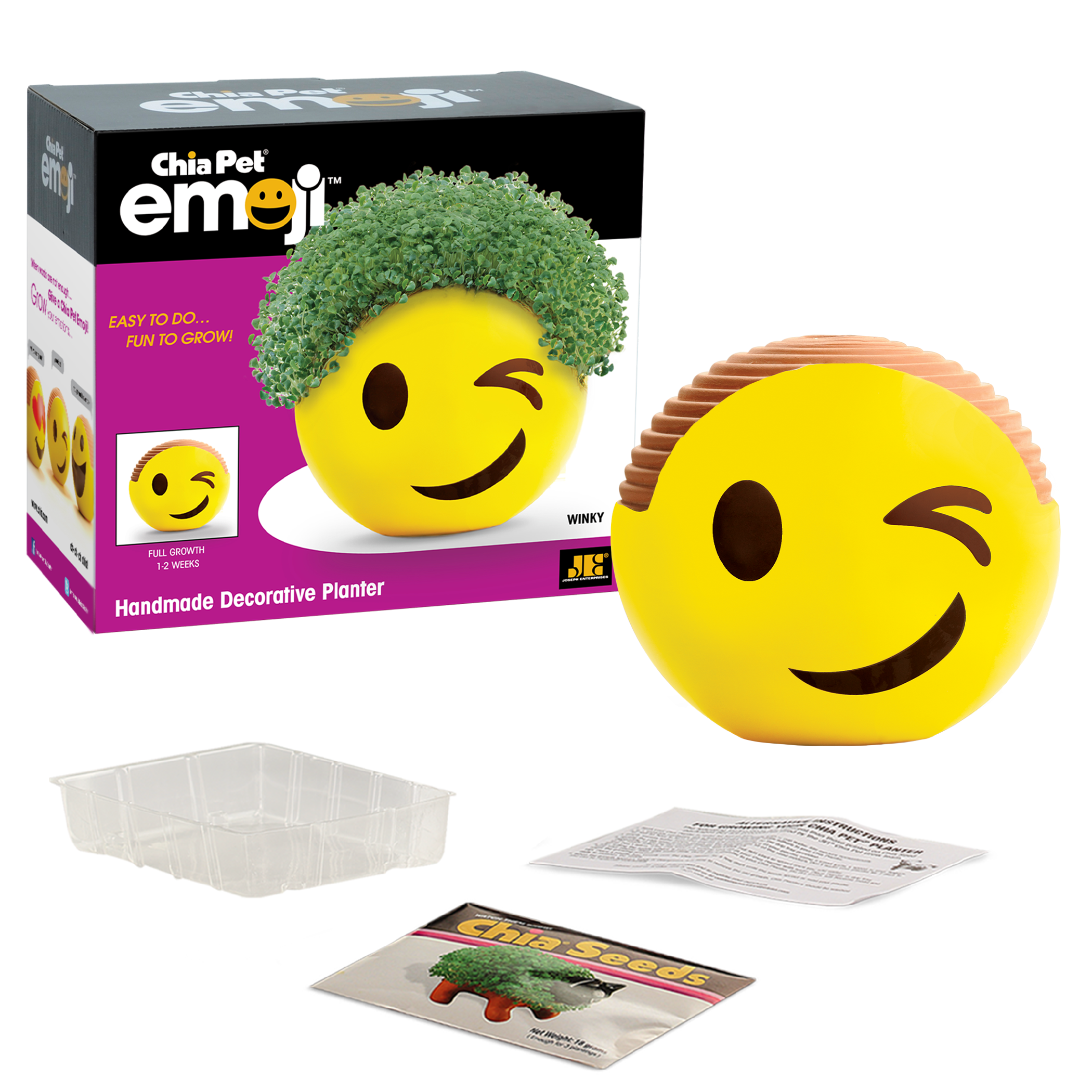 Emoji Winky Chia Pet® - Chia.com