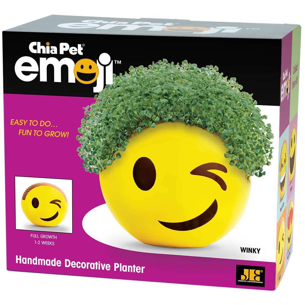 Emoji Winky Chia Pet® - Chia.com