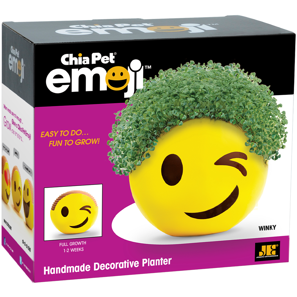 Emoji Winky Chia Pet® - Chia.com