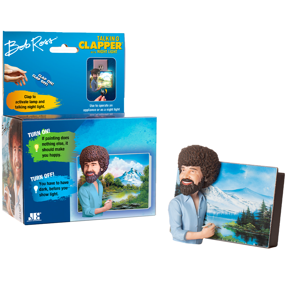 Bob Ross® Talking Clapper® with Night Light - Chia.com