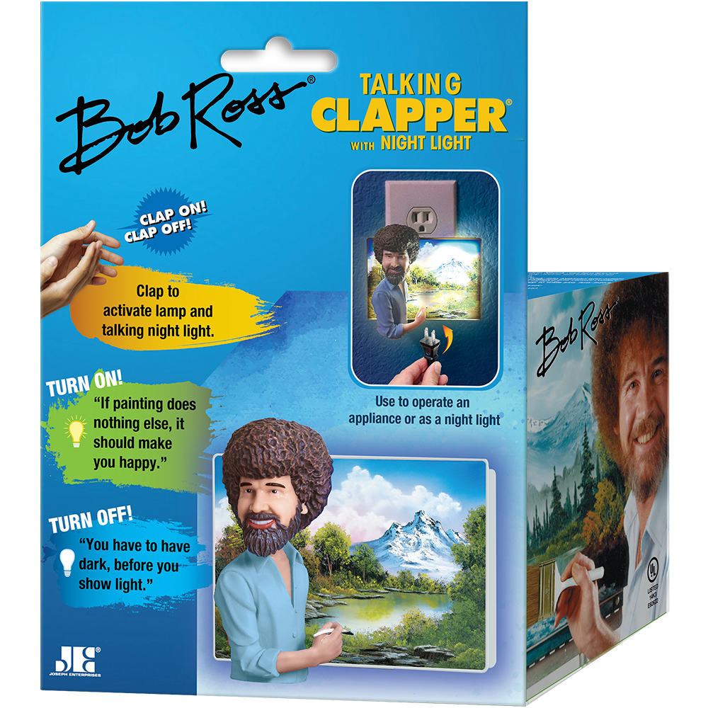 Bob Ross® Talking Clapper® with Night Light - Chia.com